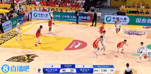 奋力反击！周琦击地妙传喂饼范子铭 杰曼抢断反击一条龙打停广厦